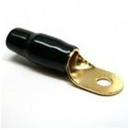 DOOMSDAY 1-0 Gauge Ring Terminal Gold - Black Sleeve DO143016